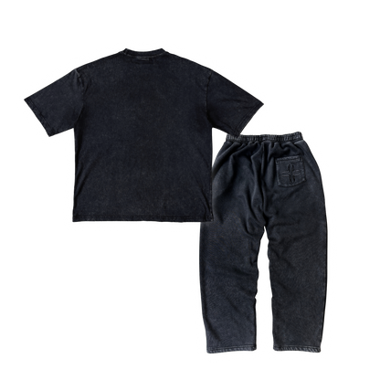 UNIFORM 0 TEE & JOGGERS [BLACK]