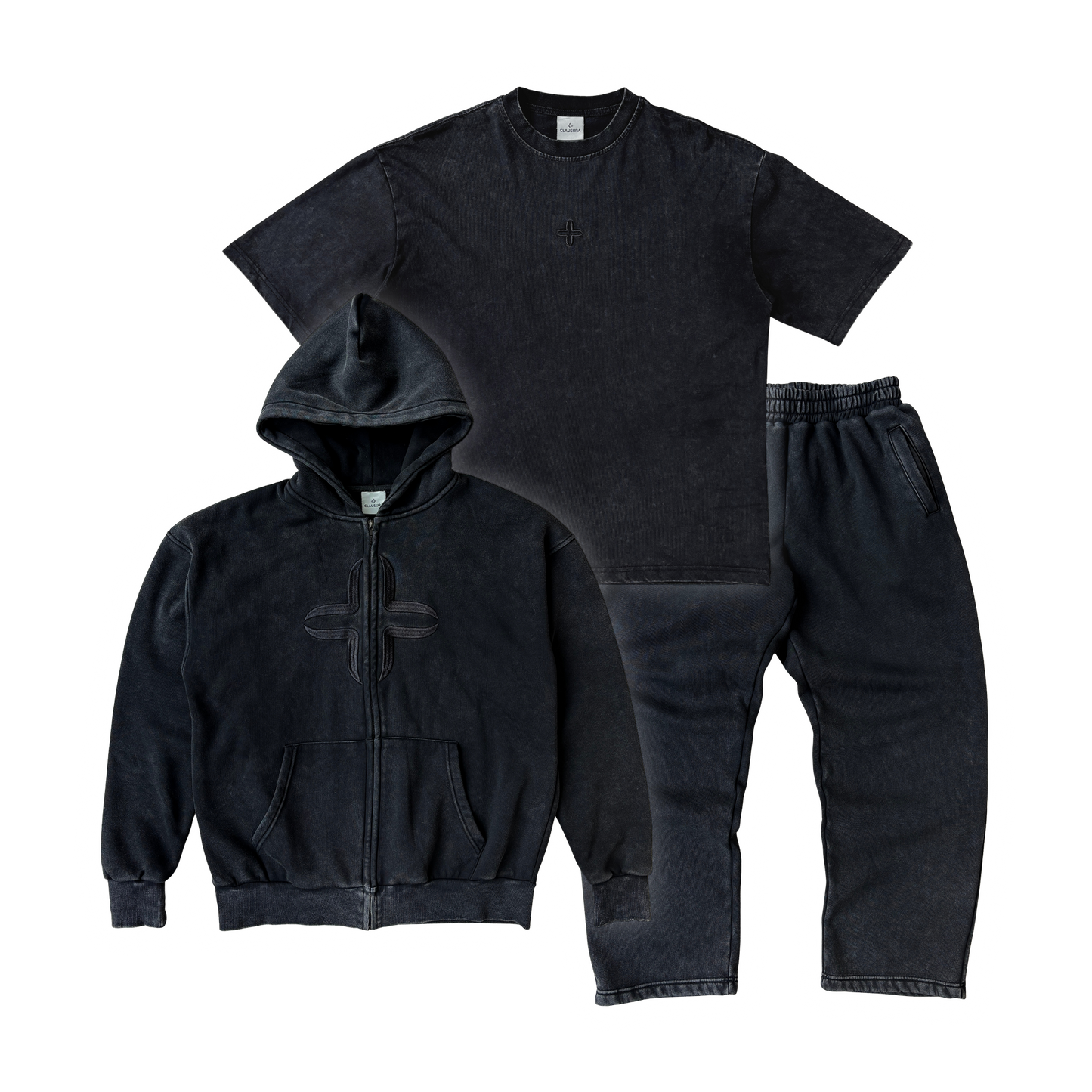 UNIFORM 0 TEE & TRACKSUIT [BLACK]