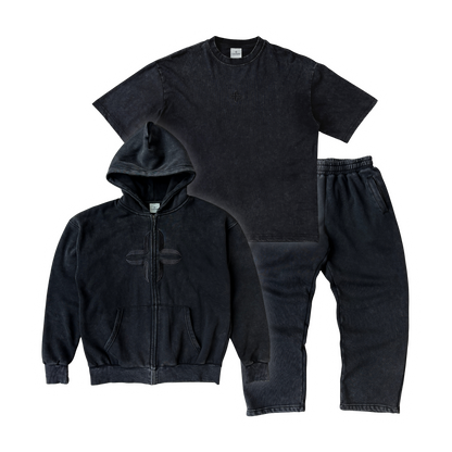 UNIFORM 0 TEE & TRACKSUIT [BLACK]